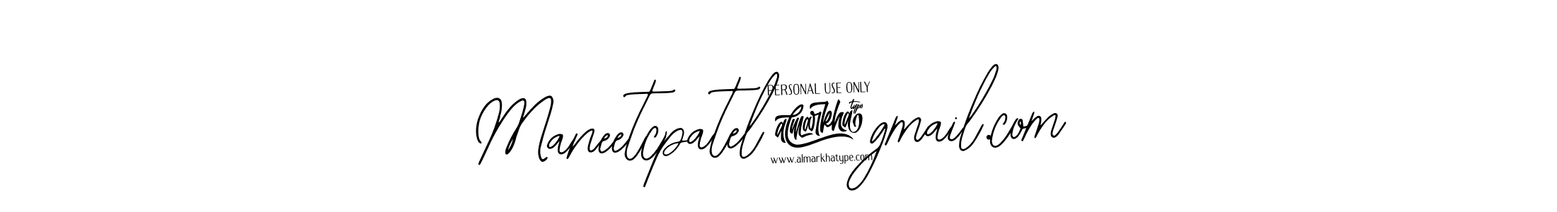 How to make Maneetcpatel@gmail.com name signature. Use Bearetta-2O07w style for creating short signs online. This is the latest handwritten sign. Maneetcpatel@gmail.com signature style 12 images and pictures png