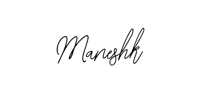 Maneshk stylish signature style. Best Handwritten Sign (Bearetta-2O07w) for my name. Handwritten Signature Collection Ideas for my name Maneshk. Maneshk signature style 12 images and pictures png