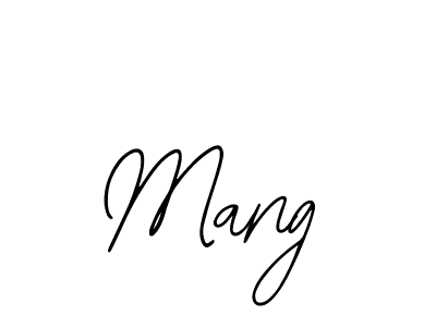 Design your own signature with our free online signature maker. With this signature software, you can create a handwritten (Bearetta-2O07w) signature for name Mang. Mang signature style 12 images and pictures png