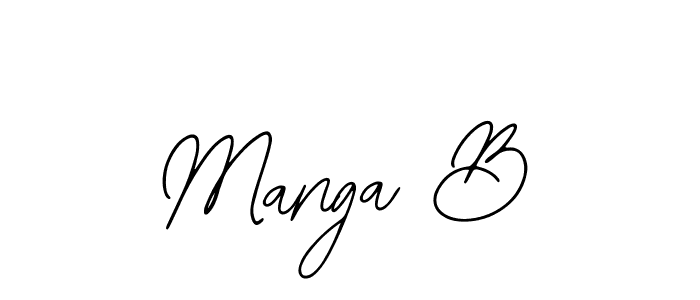 Design your own signature with our free online signature maker. With this signature software, you can create a handwritten (Bearetta-2O07w) signature for name Manga B. Manga B signature style 12 images and pictures png