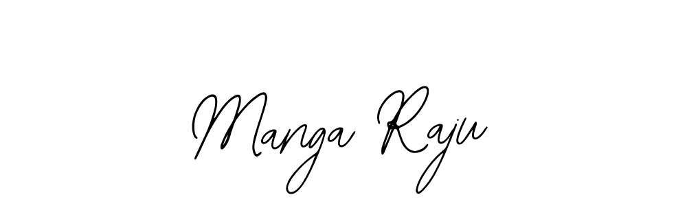 Use a signature maker to create a handwritten signature online. With this signature software, you can design (Bearetta-2O07w) your own signature for name Manga Raju. Manga Raju signature style 12 images and pictures png