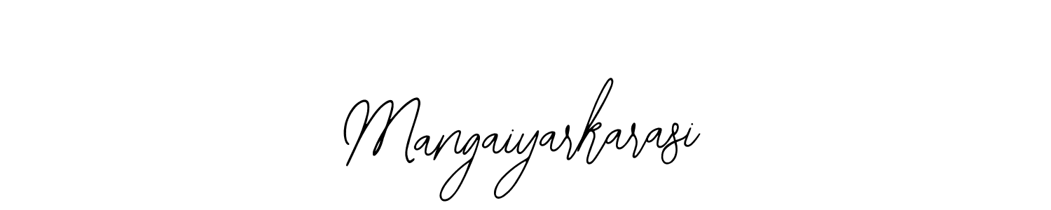 Similarly Bearetta-2O07w is the best handwritten signature design. Signature creator online .You can use it as an online autograph creator for name Mangaiyarkarasi. Mangaiyarkarasi signature style 12 images and pictures png