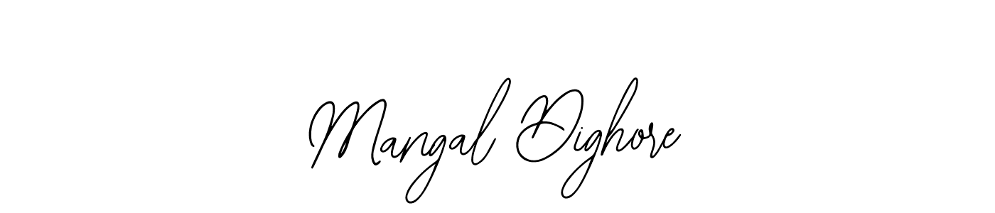 How to make Mangal Dighore name signature. Use Bearetta-2O07w style for creating short signs online. This is the latest handwritten sign. Mangal Dighore signature style 12 images and pictures png