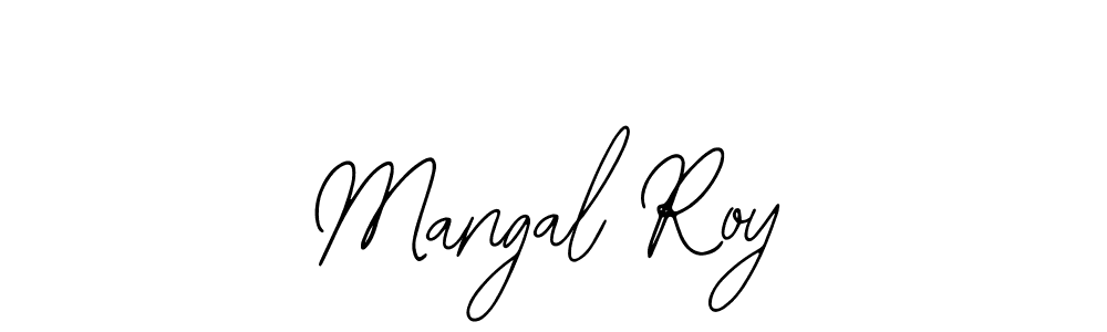 Also You can easily find your signature by using the search form. We will create Mangal Roy name handwritten signature images for you free of cost using Bearetta-2O07w sign style. Mangal Roy signature style 12 images and pictures png