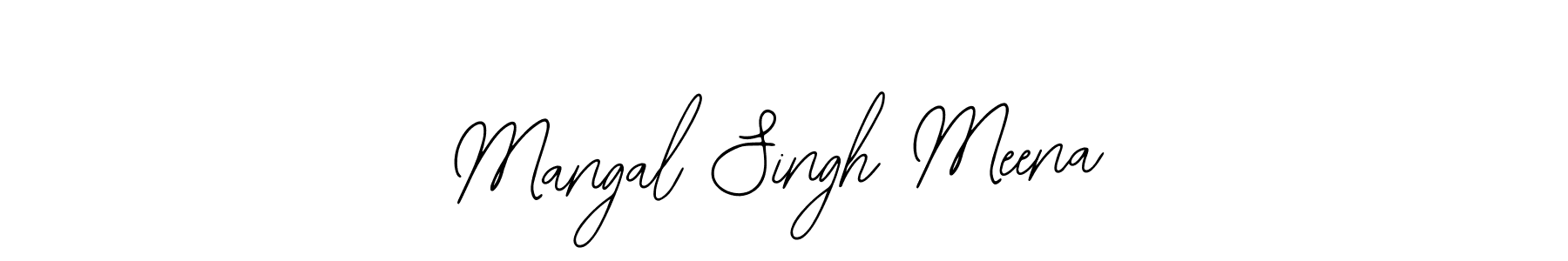 Mangal Singh Meena stylish signature style. Best Handwritten Sign (Bearetta-2O07w) for my name. Handwritten Signature Collection Ideas for my name Mangal Singh Meena. Mangal Singh Meena signature style 12 images and pictures png