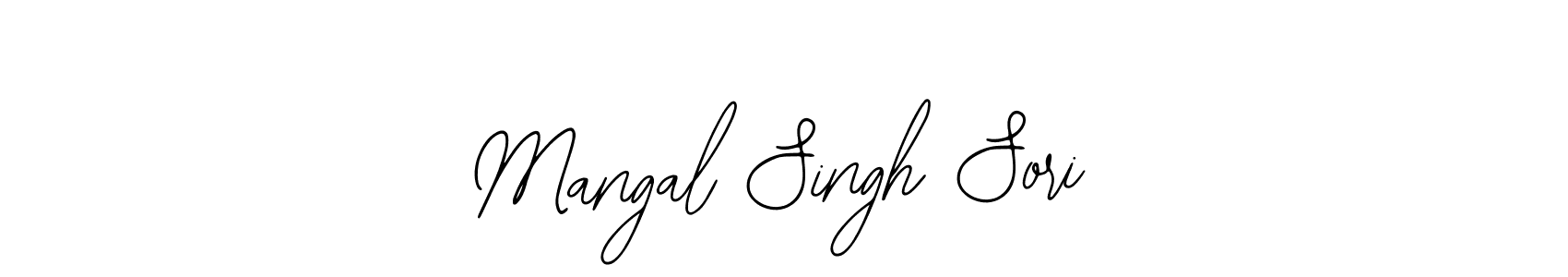 Similarly Bearetta-2O07w is the best handwritten signature design. Signature creator online .You can use it as an online autograph creator for name Mangal Singh Sori. Mangal Singh Sori signature style 12 images and pictures png