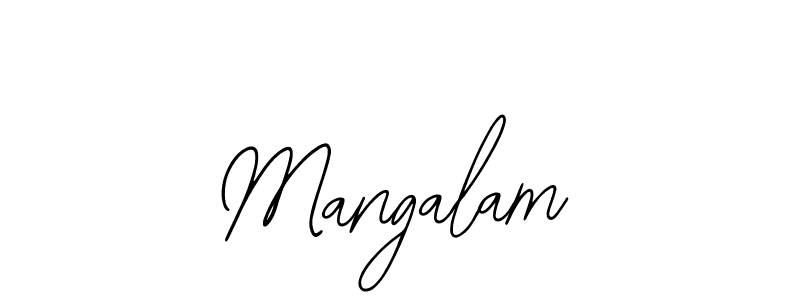 You should practise on your own different ways (Bearetta-2O07w) to write your name (Mangalam) in signature. don't let someone else do it for you. Mangalam signature style 12 images and pictures png