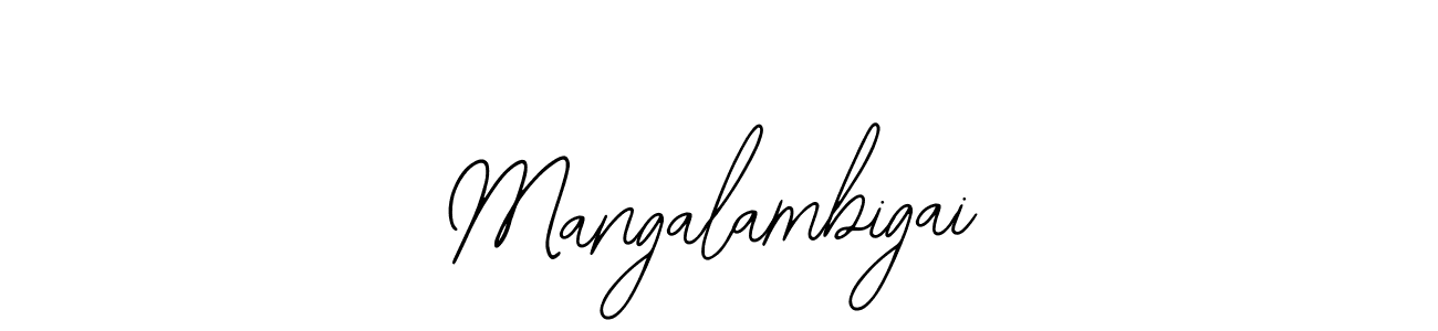 How to make Mangalambigai signature? Bearetta-2O07w is a professional autograph style. Create handwritten signature for Mangalambigai name. Mangalambigai signature style 12 images and pictures png