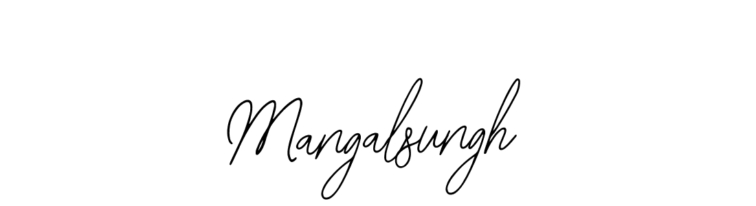 How to make Mangalsungh signature? Bearetta-2O07w is a professional autograph style. Create handwritten signature for Mangalsungh name. Mangalsungh signature style 12 images and pictures png