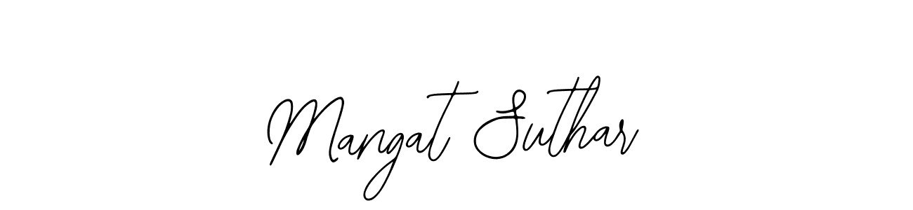 Use a signature maker to create a handwritten signature online. With this signature software, you can design (Bearetta-2O07w) your own signature for name Mangat Suthar. Mangat Suthar signature style 12 images and pictures png