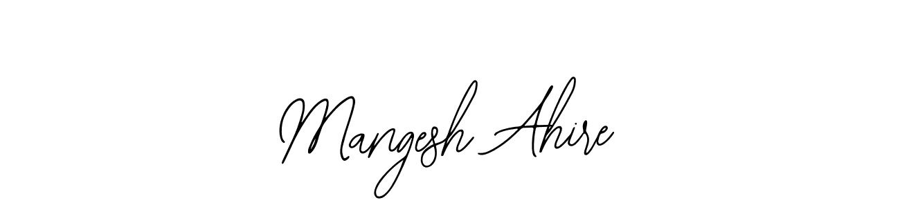 How to Draw Mangesh Ahire signature style? Bearetta-2O07w is a latest design signature styles for name Mangesh Ahire. Mangesh Ahire signature style 12 images and pictures png