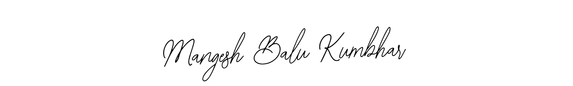 Also we have Mangesh Balu Kumbhar name is the best signature style. Create professional handwritten signature collection using Bearetta-2O07w autograph style. Mangesh Balu Kumbhar signature style 12 images and pictures png