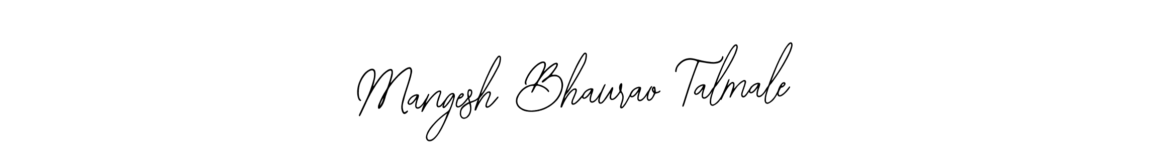 Design your own signature with our free online signature maker. With this signature software, you can create a handwritten (Bearetta-2O07w) signature for name Mangesh Bhaurao Talmale. Mangesh Bhaurao Talmale signature style 12 images and pictures png