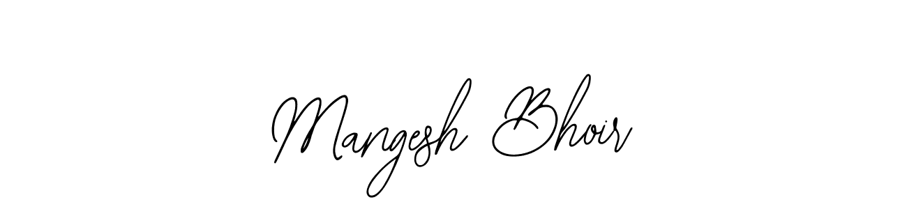 Bearetta-2O07w is a professional signature style that is perfect for those who want to add a touch of class to their signature. It is also a great choice for those who want to make their signature more unique. Get Mangesh Bhoir name to fancy signature for free. Mangesh Bhoir signature style 12 images and pictures png