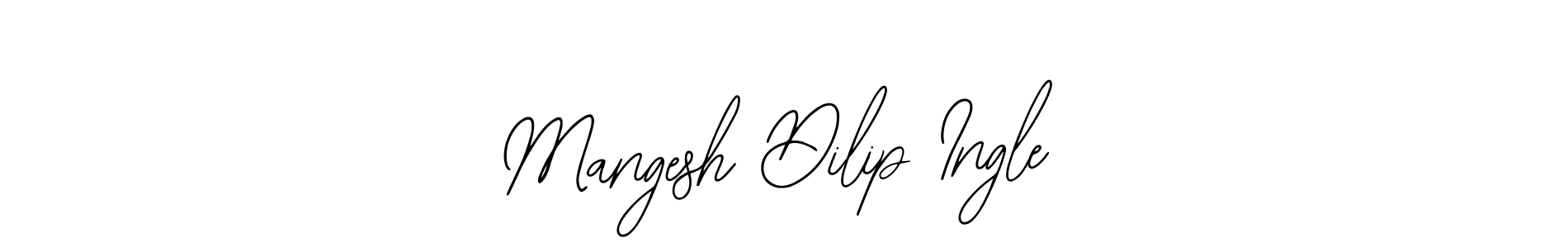 The best way (Bearetta-2O07w) to make a short signature is to pick only two or three words in your name. The name Mangesh Dilip Ingle include a total of six letters. For converting this name. Mangesh Dilip Ingle signature style 12 images and pictures png