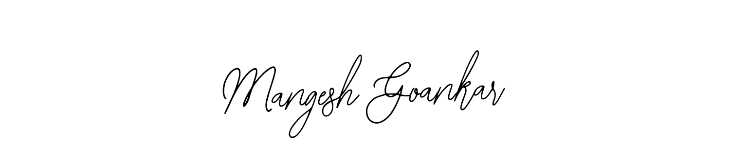 Create a beautiful signature design for name Mangesh Goankar. With this signature (Bearetta-2O07w) fonts, you can make a handwritten signature for free. Mangesh Goankar signature style 12 images and pictures png