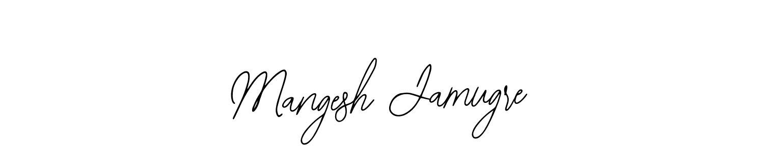 Similarly Bearetta-2O07w is the best handwritten signature design. Signature creator online .You can use it as an online autograph creator for name Mangesh Jamugre. Mangesh Jamugre signature style 12 images and pictures png