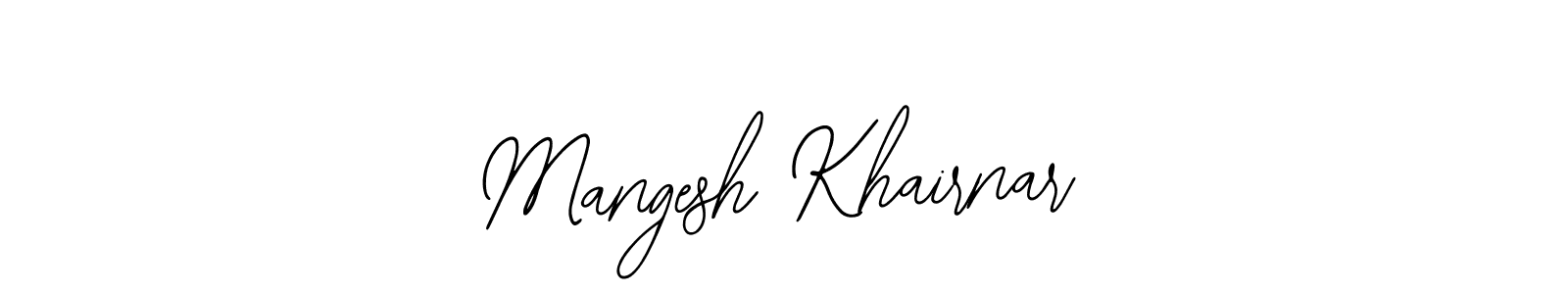 if you are searching for the best signature style for your name Mangesh Khairnar. so please give up your signature search. here we have designed multiple signature styles  using Bearetta-2O07w. Mangesh Khairnar signature style 12 images and pictures png