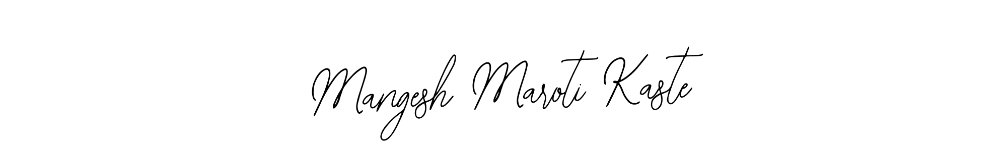 Also You can easily find your signature by using the search form. We will create Mangesh Maroti Kaste name handwritten signature images for you free of cost using Bearetta-2O07w sign style. Mangesh Maroti Kaste signature style 12 images and pictures png