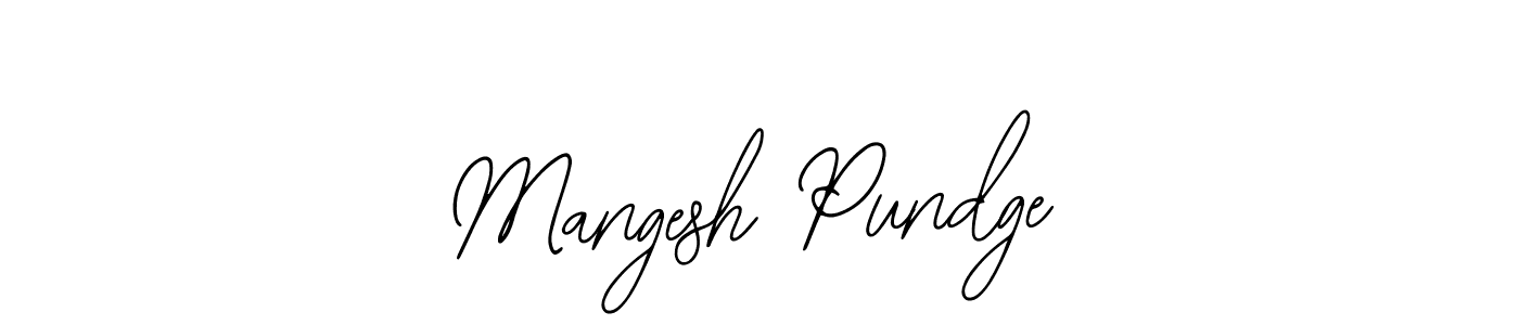 Make a beautiful signature design for name Mangesh Pundge. Use this online signature maker to create a handwritten signature for free. Mangesh Pundge signature style 12 images and pictures png