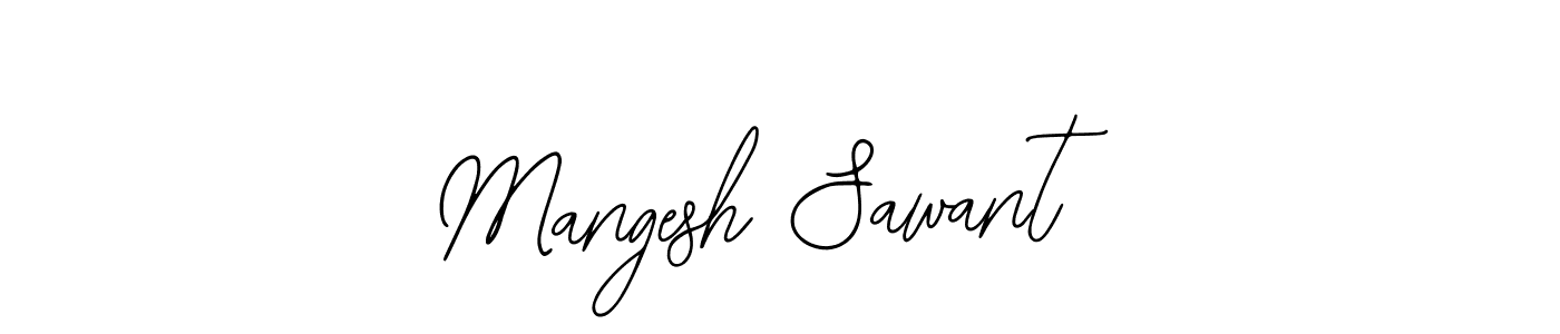 The best way (Bearetta-2O07w) to make a short signature is to pick only two or three words in your name. The name Mangesh Sawant include a total of six letters. For converting this name. Mangesh Sawant signature style 12 images and pictures png