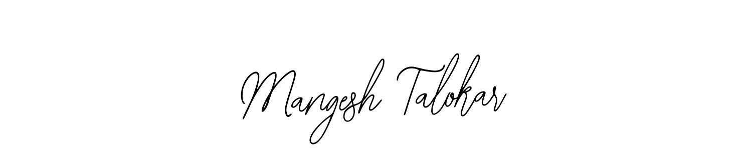 if you are searching for the best signature style for your name Mangesh Talokar. so please give up your signature search. here we have designed multiple signature styles  using Bearetta-2O07w. Mangesh Talokar signature style 12 images and pictures png