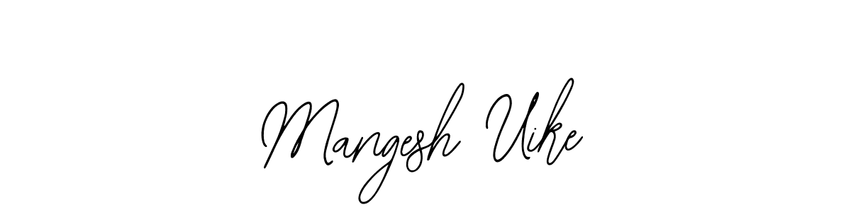 Create a beautiful signature design for name Mangesh Uike. With this signature (Bearetta-2O07w) fonts, you can make a handwritten signature for free. Mangesh Uike signature style 12 images and pictures png