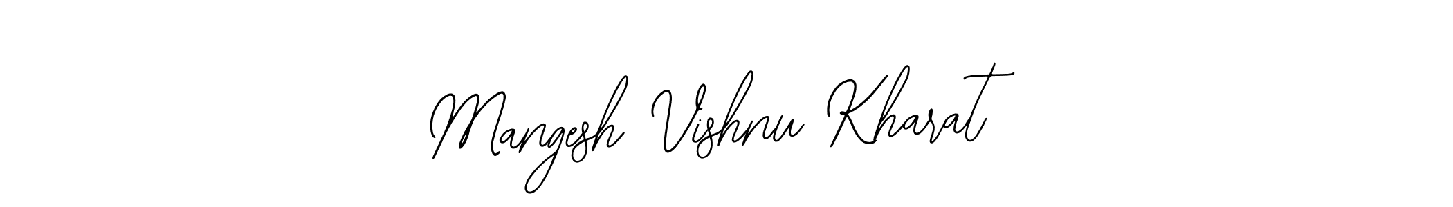 Design your own signature with our free online signature maker. With this signature software, you can create a handwritten (Bearetta-2O07w) signature for name Mangesh Vishnu Kharat. Mangesh Vishnu Kharat signature style 12 images and pictures png