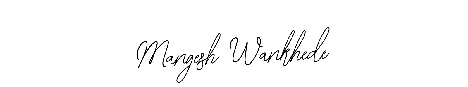 Mangesh Wankhede stylish signature style. Best Handwritten Sign (Bearetta-2O07w) for my name. Handwritten Signature Collection Ideas for my name Mangesh Wankhede. Mangesh Wankhede signature style 12 images and pictures png