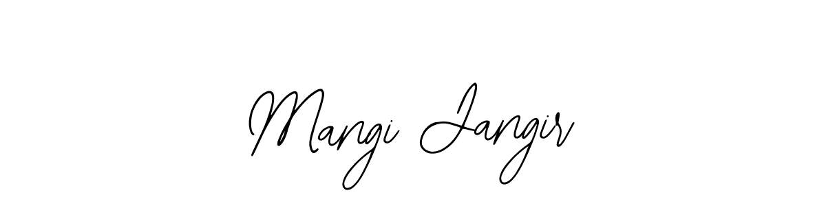 Similarly Bearetta-2O07w is the best handwritten signature design. Signature creator online .You can use it as an online autograph creator for name Mangi Jangir. Mangi Jangir signature style 12 images and pictures png