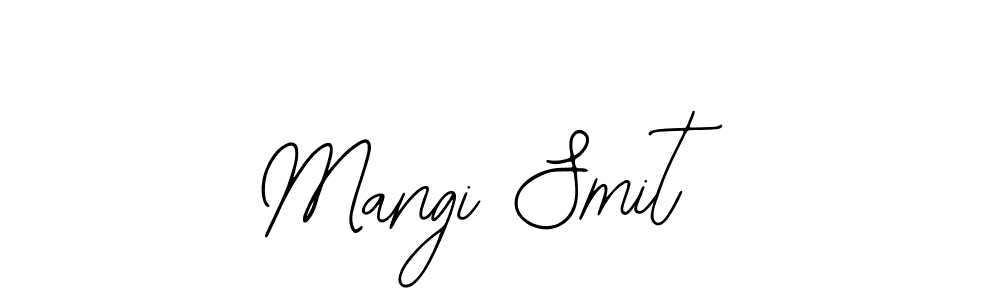 You should practise on your own different ways (Bearetta-2O07w) to write your name (Mangi Smit) in signature. don't let someone else do it for you. Mangi Smit signature style 12 images and pictures png