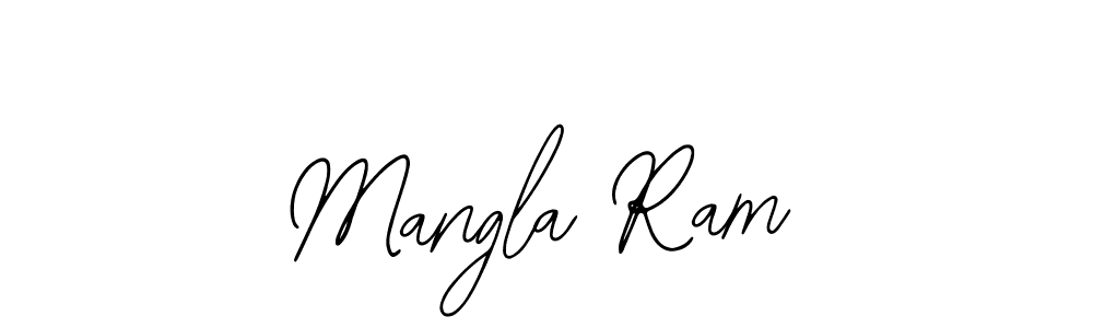 The best way (Bearetta-2O07w) to make a short signature is to pick only two or three words in your name. The name Mangla Ram include a total of six letters. For converting this name. Mangla Ram signature style 12 images and pictures png