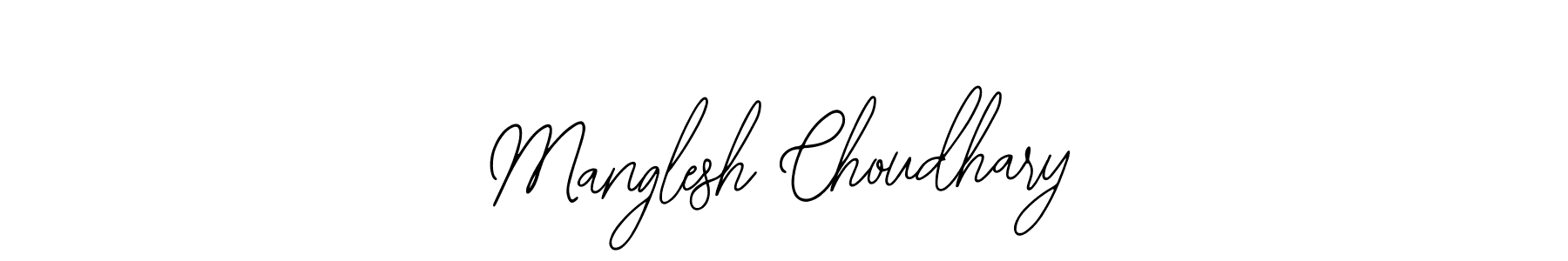 The best way (Bearetta-2O07w) to make a short signature is to pick only two or three words in your name. The name Manglesh Choudhary include a total of six letters. For converting this name. Manglesh Choudhary signature style 12 images and pictures png