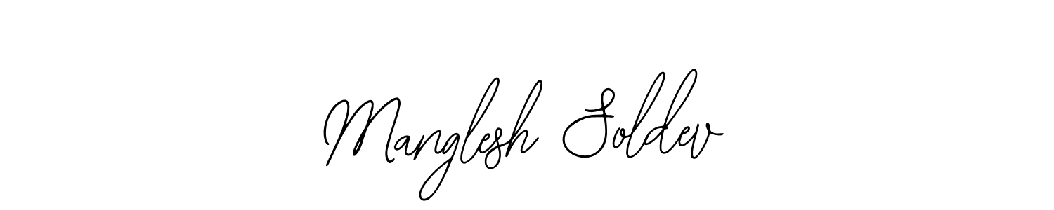 You should practise on your own different ways (Bearetta-2O07w) to write your name (Manglesh Soldev) in signature. don't let someone else do it for you. Manglesh Soldev signature style 12 images and pictures png