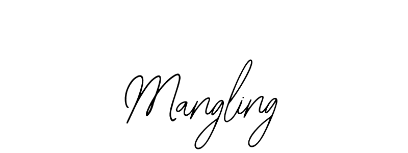 How to make Mangling name signature. Use Bearetta-2O07w style for creating short signs online. This is the latest handwritten sign. Mangling signature style 12 images and pictures png