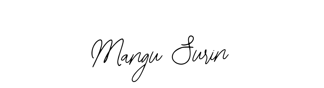 Also You can easily find your signature by using the search form. We will create Mangu Surin name handwritten signature images for you free of cost using Bearetta-2O07w sign style. Mangu Surin signature style 12 images and pictures png