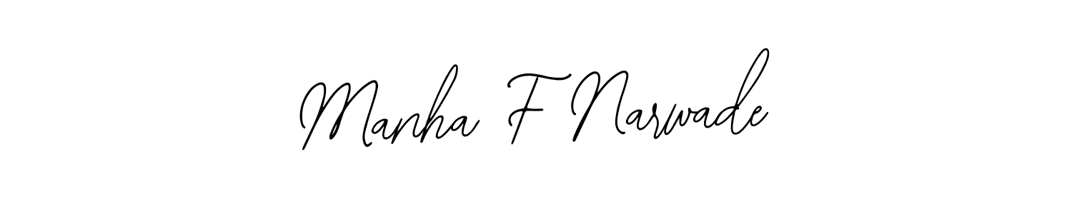 Similarly Bearetta-2O07w is the best handwritten signature design. Signature creator online .You can use it as an online autograph creator for name Manha F Narwade. Manha F Narwade signature style 12 images and pictures png