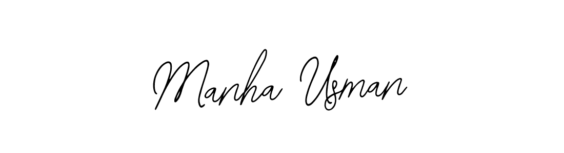 Also we have Manha Usman name is the best signature style. Create professional handwritten signature collection using Bearetta-2O07w autograph style. Manha Usman signature style 12 images and pictures png