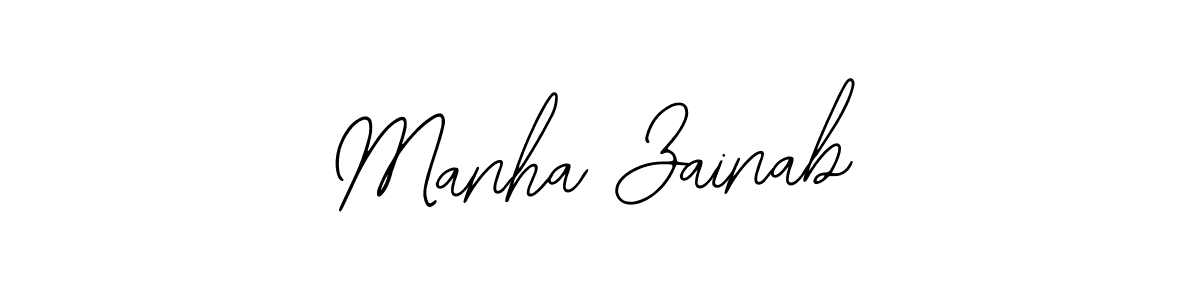 Make a short Manha Zainab signature style. Manage your documents anywhere anytime using Bearetta-2O07w. Create and add eSignatures, submit forms, share and send files easily. Manha Zainab signature style 12 images and pictures png