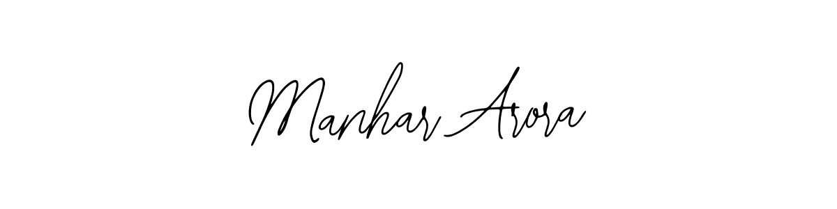 Bearetta-2O07w is a professional signature style that is perfect for those who want to add a touch of class to their signature. It is also a great choice for those who want to make their signature more unique. Get Manhar Arora name to fancy signature for free. Manhar Arora signature style 12 images and pictures png