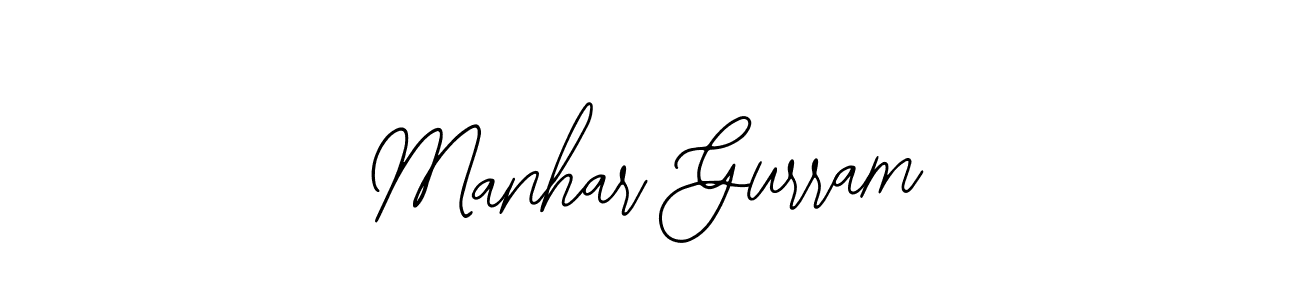 Manhar Gurram stylish signature style. Best Handwritten Sign (Bearetta-2O07w) for my name. Handwritten Signature Collection Ideas for my name Manhar Gurram. Manhar Gurram signature style 12 images and pictures png