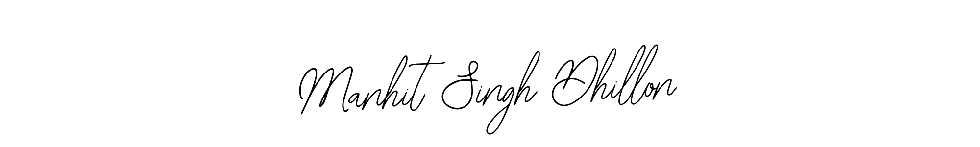 You should practise on your own different ways (Bearetta-2O07w) to write your name (Manhit Singh Dhillon) in signature. don't let someone else do it for you. Manhit Singh Dhillon signature style 12 images and pictures png