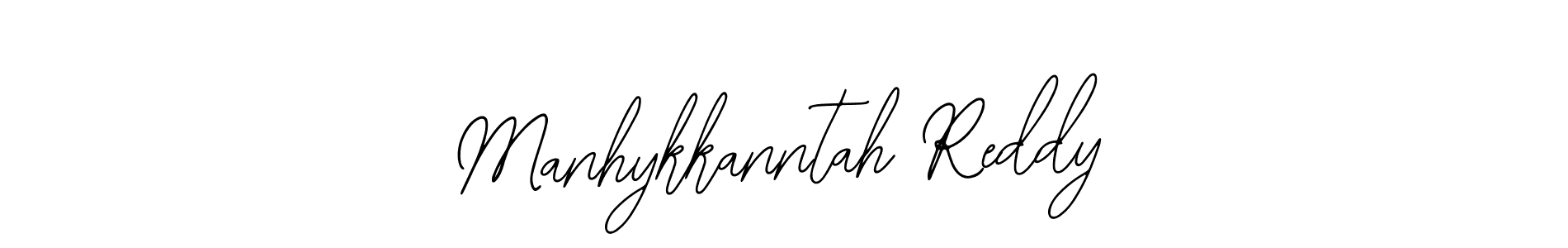 How to make Manhykkanntah Reddy name signature. Use Bearetta-2O07w style for creating short signs online. This is the latest handwritten sign. Manhykkanntah Reddy signature style 12 images and pictures png