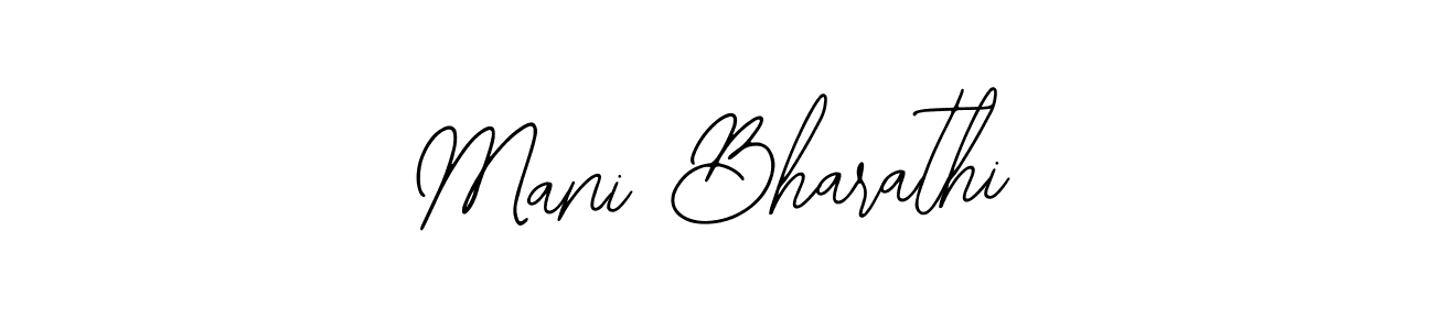 Bearetta-2O07w is a professional signature style that is perfect for those who want to add a touch of class to their signature. It is also a great choice for those who want to make their signature more unique. Get Mani Bharathi name to fancy signature for free. Mani Bharathi signature style 12 images and pictures png