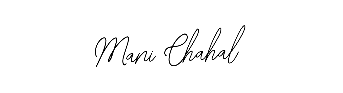 You should practise on your own different ways (Bearetta-2O07w) to write your name (Mani Chahal) in signature. don't let someone else do it for you. Mani Chahal signature style 12 images and pictures png
