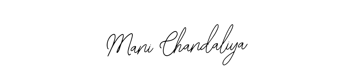 Use a signature maker to create a handwritten signature online. With this signature software, you can design (Bearetta-2O07w) your own signature for name Mani Chandaliya. Mani Chandaliya signature style 12 images and pictures png