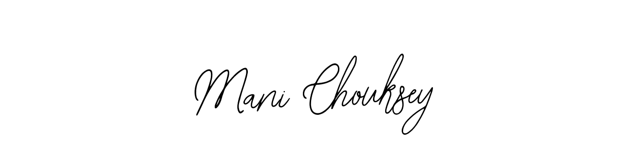 Use a signature maker to create a handwritten signature online. With this signature software, you can design (Bearetta-2O07w) your own signature for name Mani Chouksey. Mani Chouksey signature style 12 images and pictures png