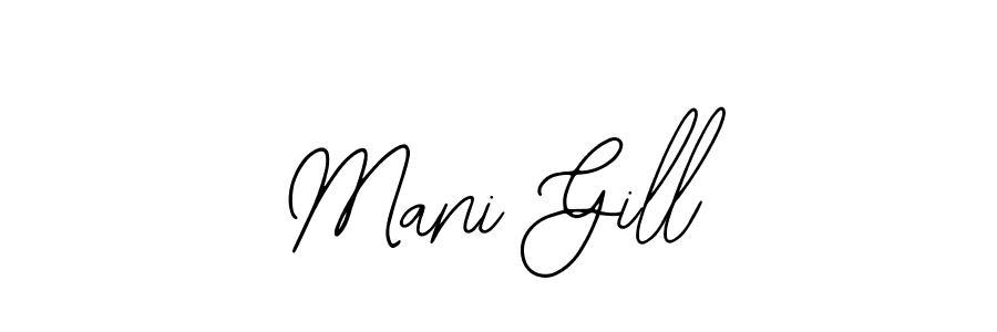 Bearetta-2O07w is a professional signature style that is perfect for those who want to add a touch of class to their signature. It is also a great choice for those who want to make their signature more unique. Get Mani Gill name to fancy signature for free. Mani Gill signature style 12 images and pictures png