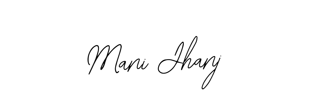 Use a signature maker to create a handwritten signature online. With this signature software, you can design (Bearetta-2O07w) your own signature for name Mani Jhanj. Mani Jhanj signature style 12 images and pictures png