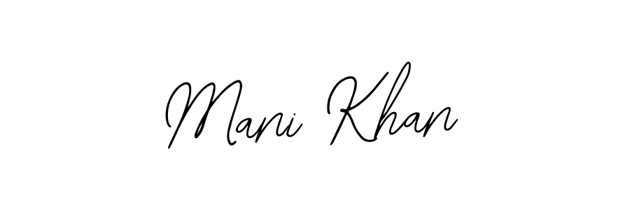 Bearetta-2O07w is a professional signature style that is perfect for those who want to add a touch of class to their signature. It is also a great choice for those who want to make their signature more unique. Get Mani Khan name to fancy signature for free. Mani Khan signature style 12 images and pictures png